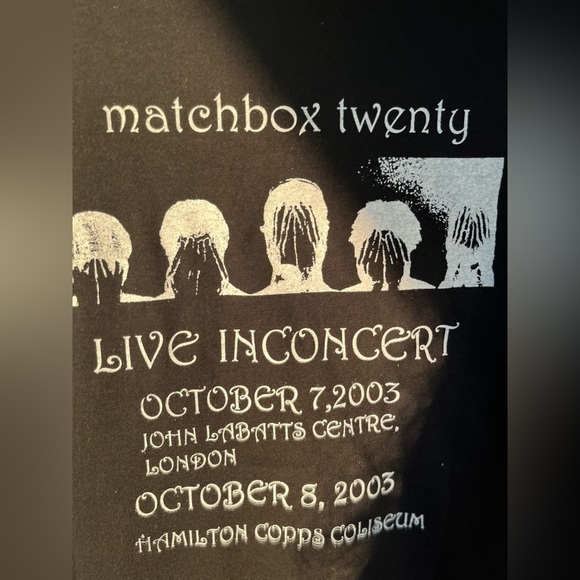 Matchbox Twenty Y2K 2003 Live Concert Band T-Shirt - Picture 6 of 16
